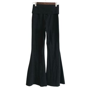 Aerie Offline OG Foldover Super Flare High Rise Short Seam Pants Women's M Short